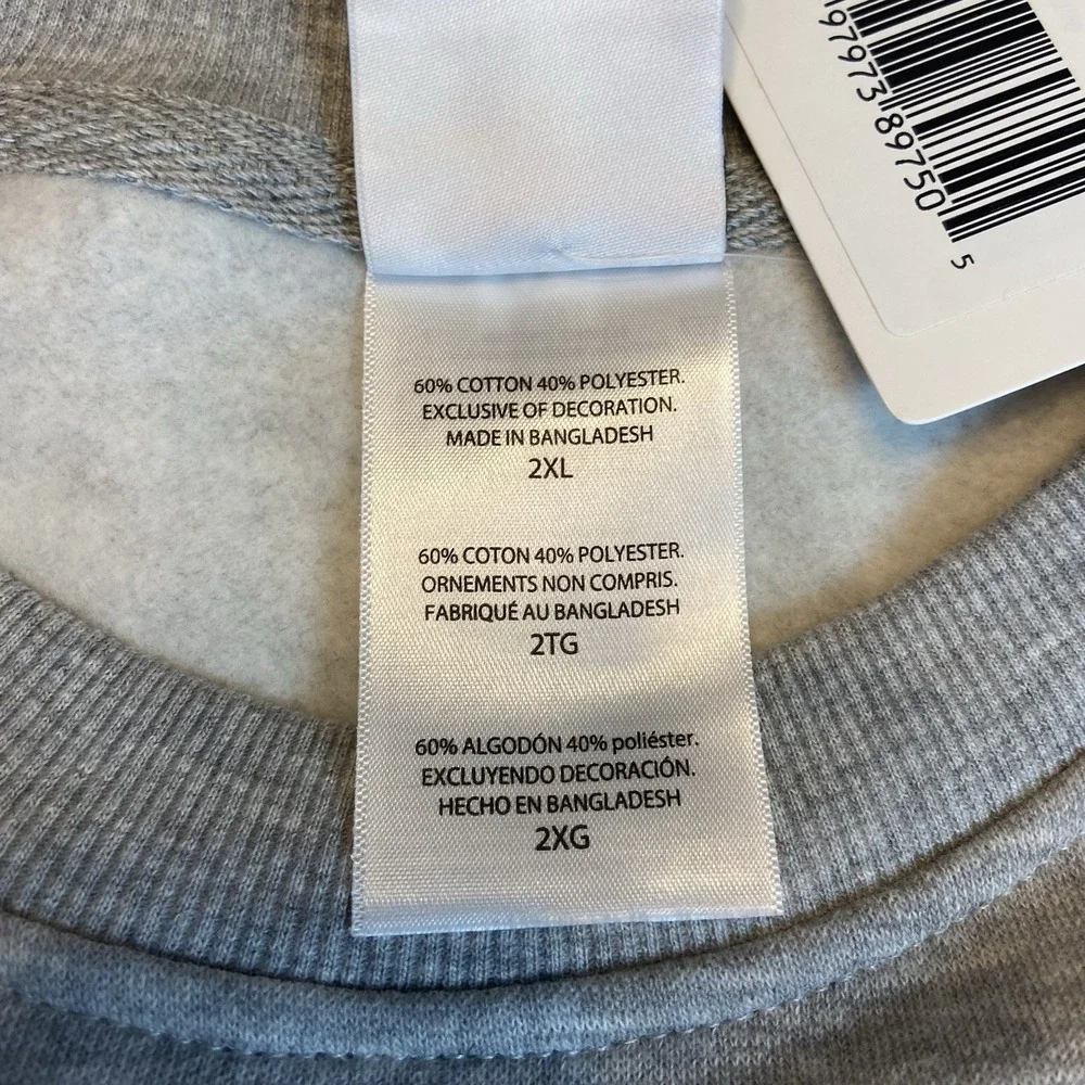 Champion Rutgers‎ Scarlet Knights Grey Crewneck XXL New